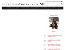 Tablet Screenshot of nationalhorseman.com